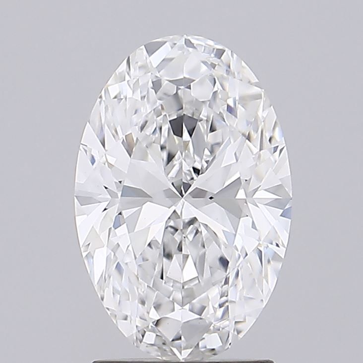 2.0 Carat Oval Lab Diamond with  Cut Diamond in 14KT  view 1
