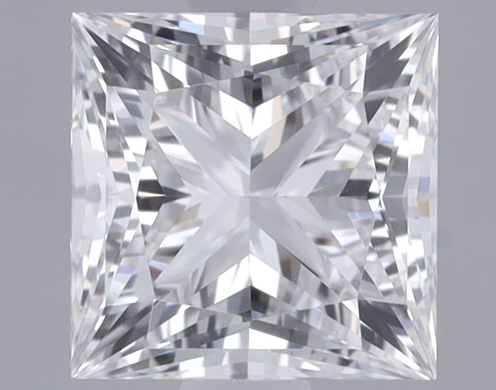1.19 Carat Princess Lab Diamond with  Cut Diamond in 14KT  view 1
