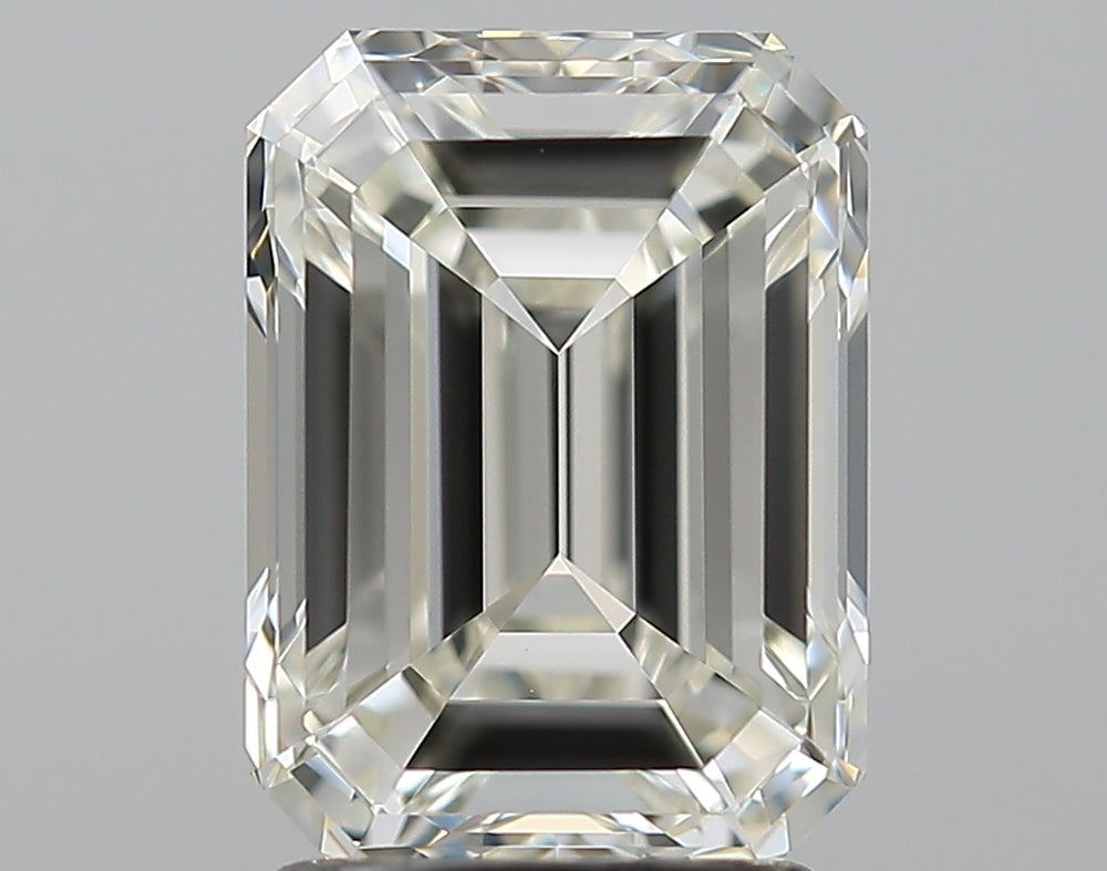 2.5 Carat Emerald Natural Diamond with  Cut Diamond in 14KT  view 1

