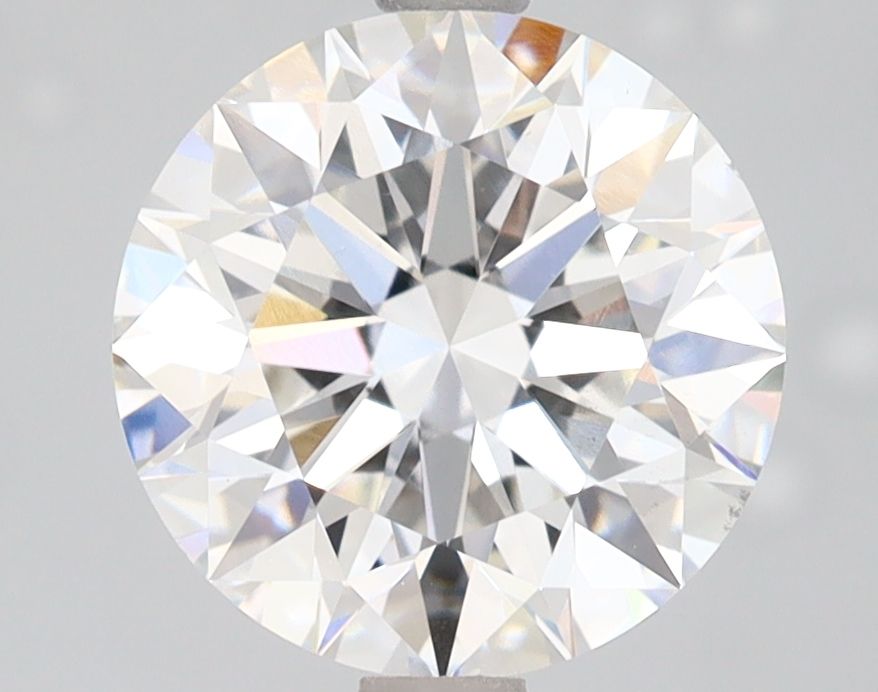 3.03 Carat Round Lab Diamond with  Cut Diamond in 14KT  view 1
