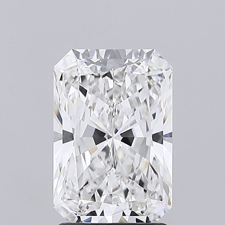 2.05 Carat Radiant Lab Diamond with  Cut Diamond in 14KT  view 1
