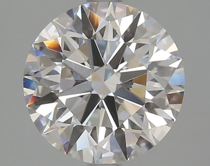 2.86 Carat Round Lab Diamond with  Cut Diamond in 14KT  view 1
