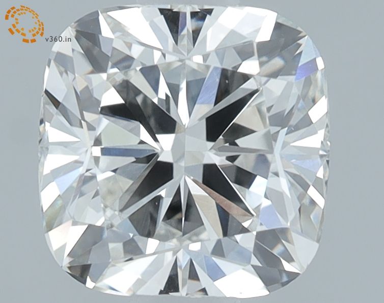 1.11 Carat Cushion Lab Diamond with  Cut Diamond in 14KT  view 1
