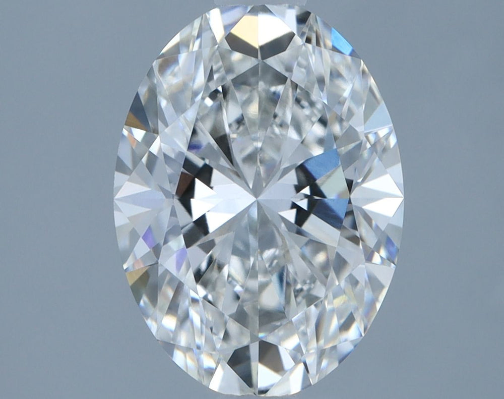 1.82 Carat Oval Lab Diamond with  Cut Diamond in 14KT  view 1
