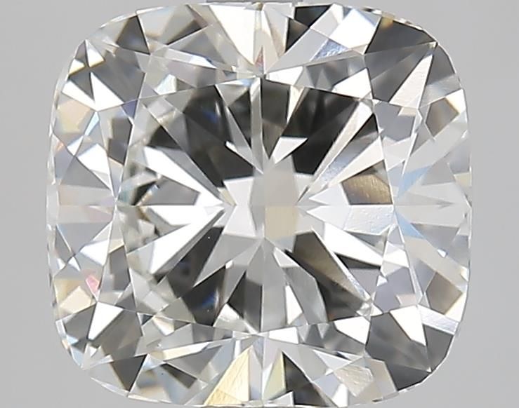 3.13 Carat Cushion Lab Diamond with  Cut Diamond in 14KT  view 1
