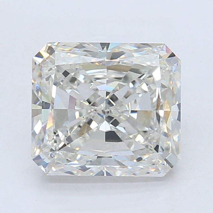3.01 Carat Radiant Lab Diamond with  Cut Diamond in 14KT  view 1

