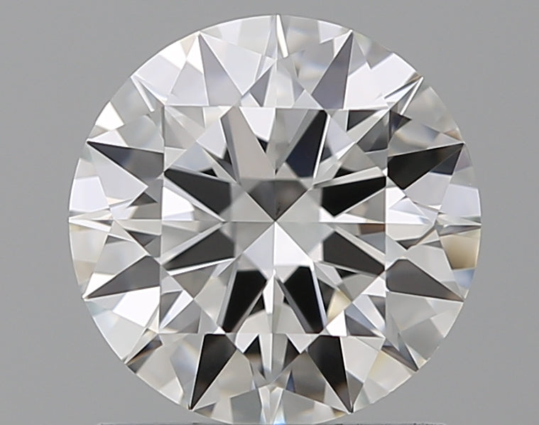 1.23 Carat Round Natural Diamond with  Cut Diamond in 14KT  view 1
