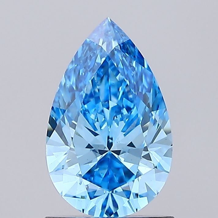 1.01 Carat Pear Lab Diamond with  Cut Diamond in 14KT  view 1
