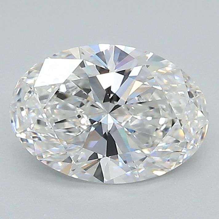 1.42 Carat Oval Lab Diamond with  Cut Diamond in 14KT  view 1
