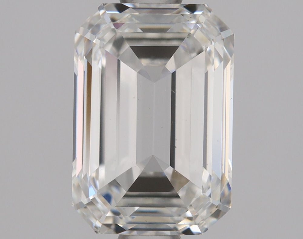1.52 Carat Emerald Natural Diamond with  Cut Diamond in 14KT  view 1
