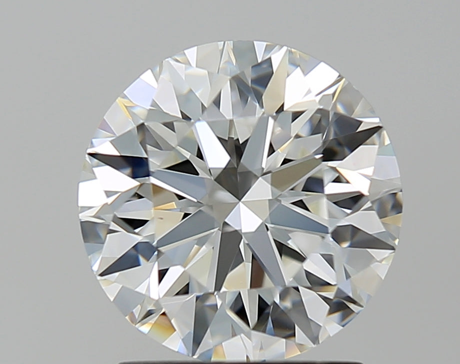 1.82 Carat Round Natural Diamond with  Cut Diamond in 14KT  view 1
