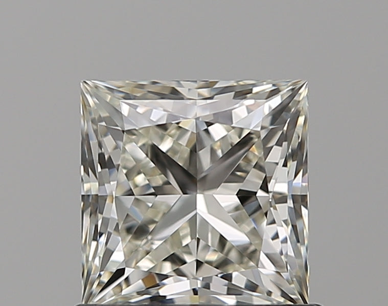 1.0 Carat Princess Natural Diamond with  Cut Diamond in 14KT  view 1
