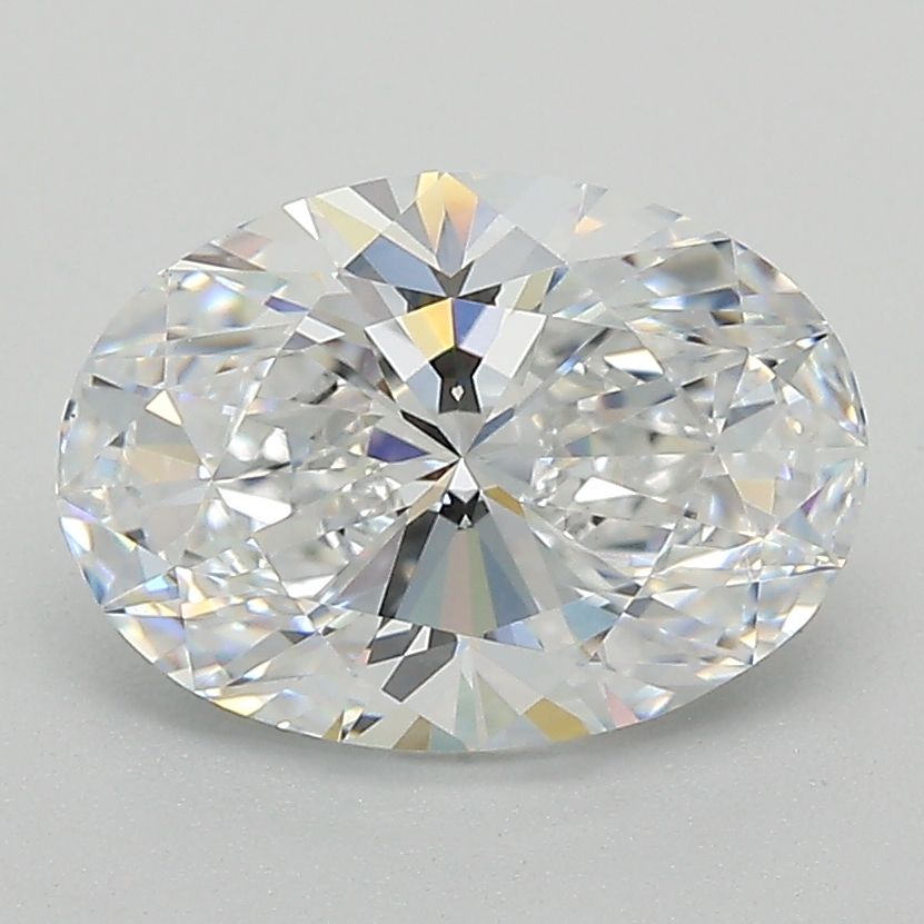2.15 Carat Oval Lab Diamond with  Cut Diamond in 14KT  view 1
