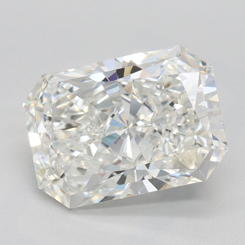 2.27 Carat Radiant Lab Diamond with  Cut Diamond in 14KT  view 1
