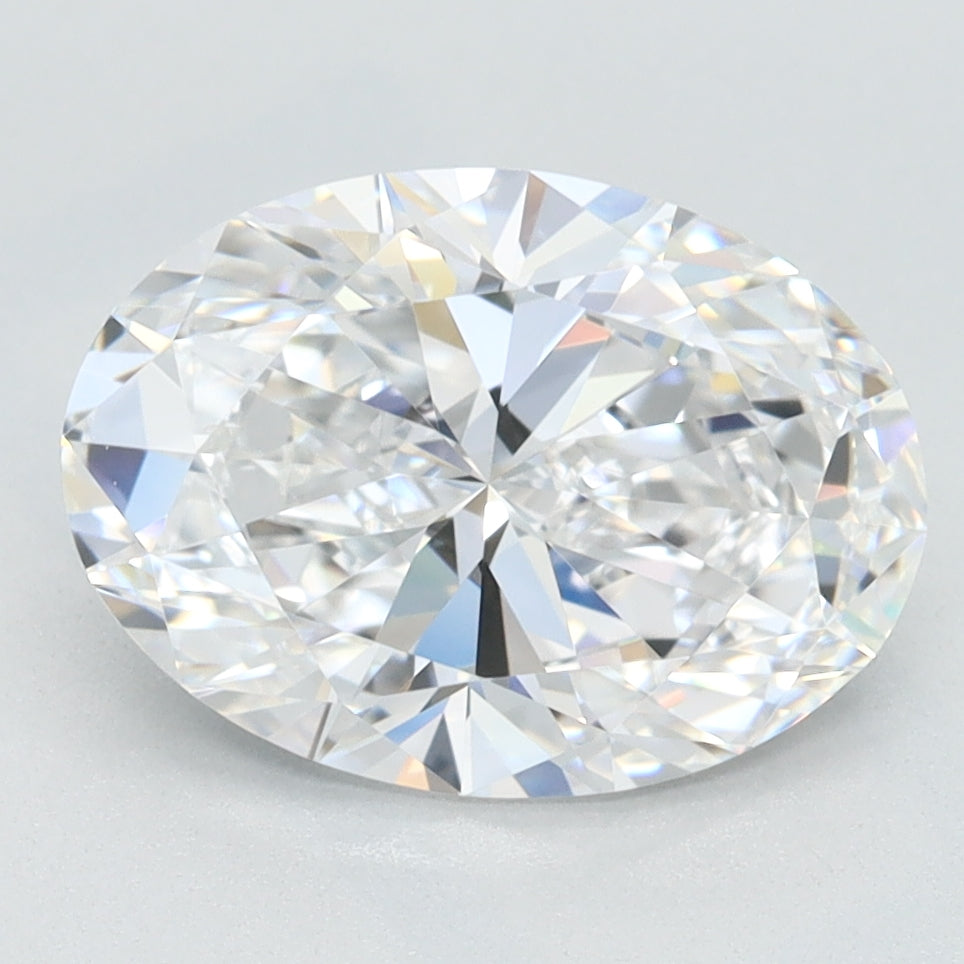 2.24 Carat Oval Lab Diamond with  Cut Diamond in 14KT  view 1
