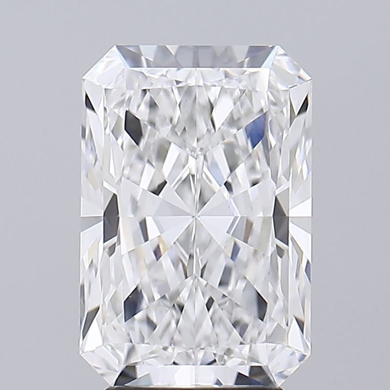 3.75 Carat Radiant Lab Diamond with  Cut Diamond in 14KT  view 1
