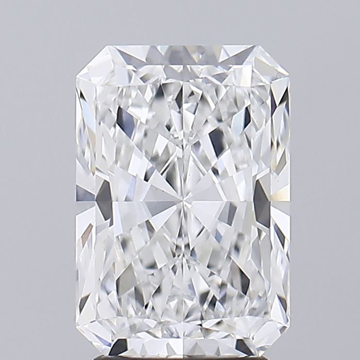 3.05 Carat Radiant Lab Diamond with  Cut Diamond in 14KT  view 1
