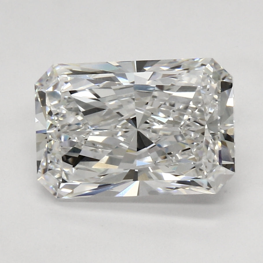 3.03 Carat Radiant Lab Diamond with  Cut Diamond in 14KT  view 1
