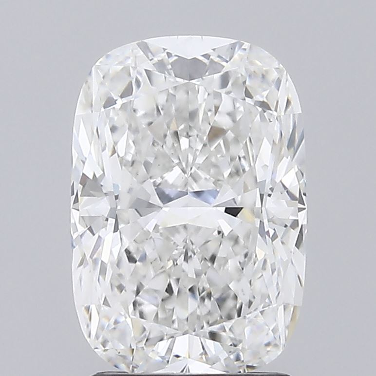 2.11 Carat Cushion Lab Diamond with  Cut Diamond in 14KT  view 1
