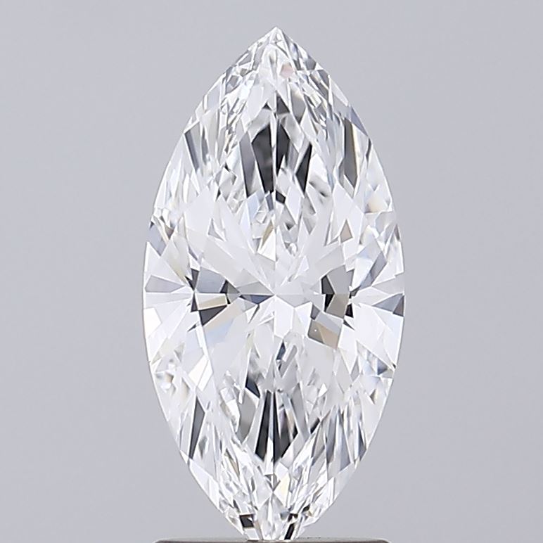 2.01 Carat Marquise Lab Diamond with  Cut Diamond in 14KT  view 1
