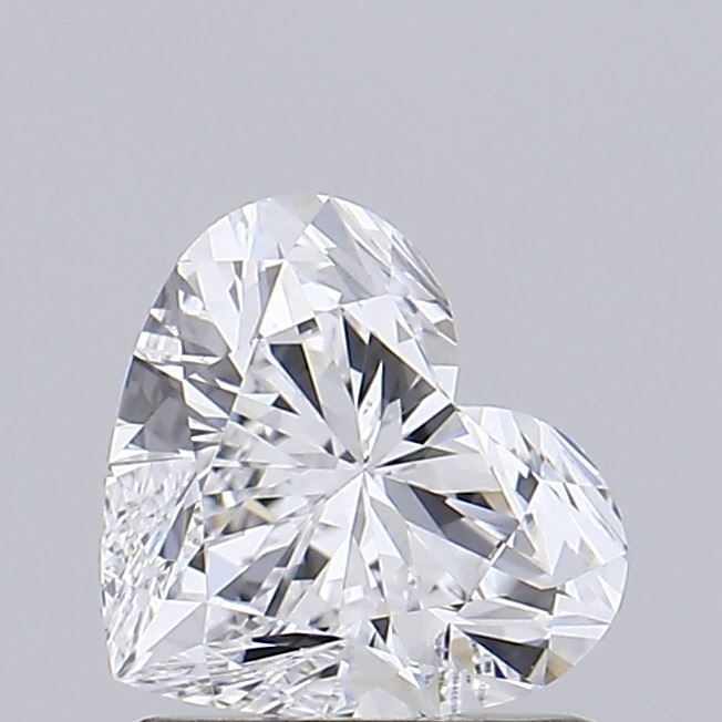 1.02 Carat Heart Lab Diamond with  Cut Diamond in 14KT  view 1
