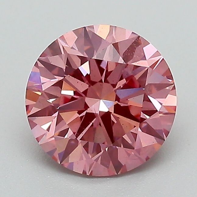 1.35 Carat Round Lab Diamond with  Cut Diamond in 14KT  view 1
