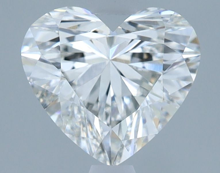 1.64 Carat Heart Lab Diamond with  Cut Diamond in 14KT  view 1
