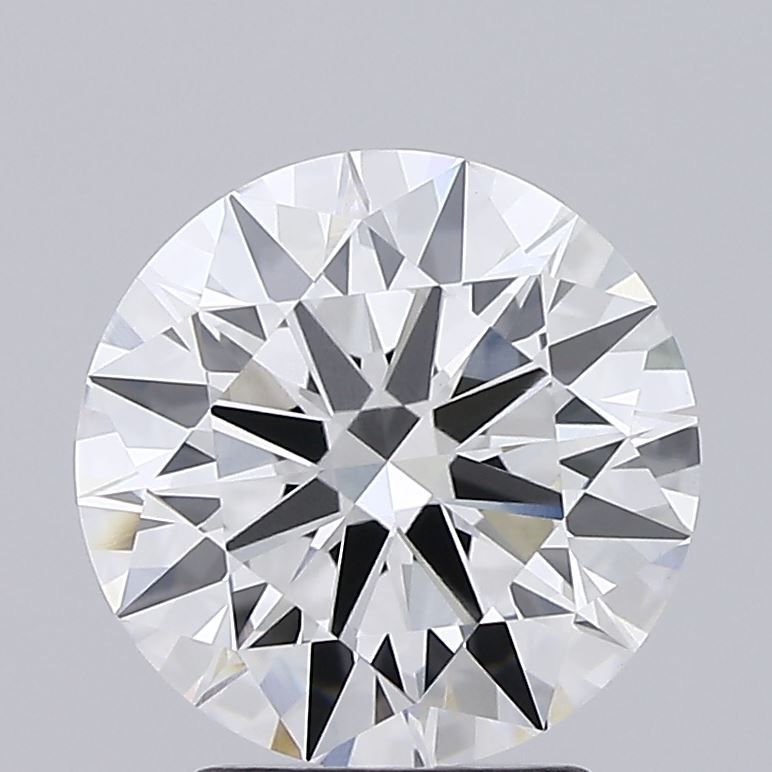 3.14 Carat Round Lab Diamond with  Cut Diamond in 14KT  view 1
