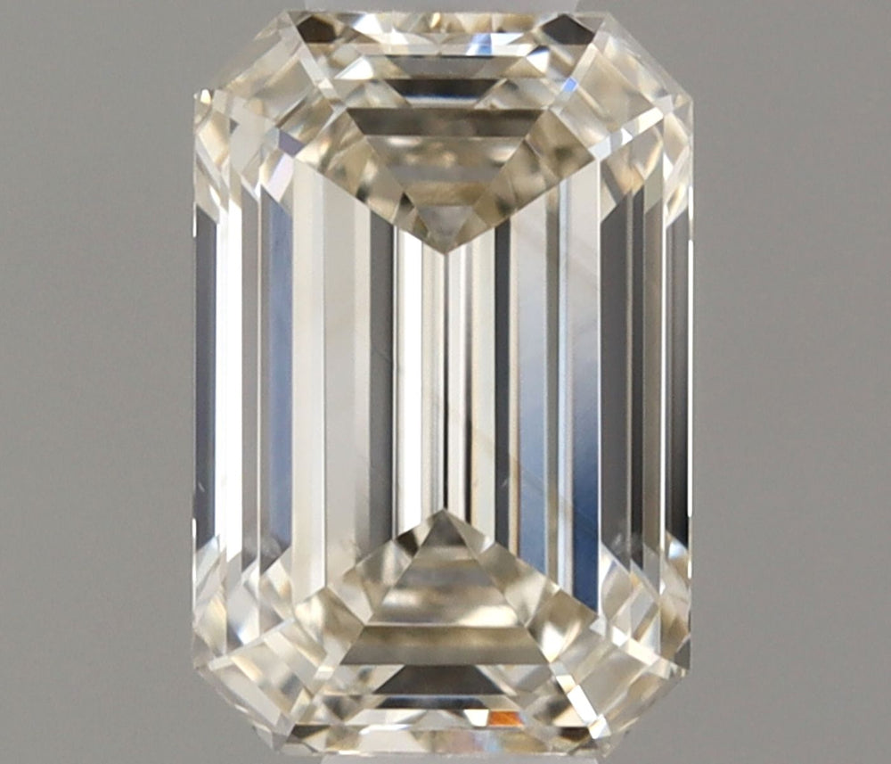 0.41 Carat Emerald Natural Diamond with  Cut Diamond in 14KT  view 1
