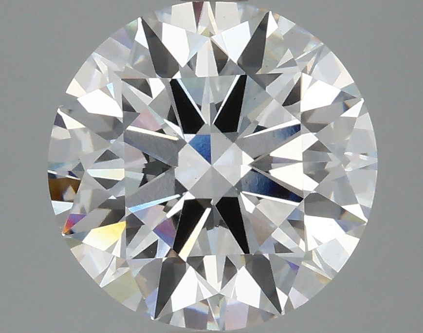 3.71 Carat Round Lab Diamond with  Cut Diamond in 14KT  view 1
