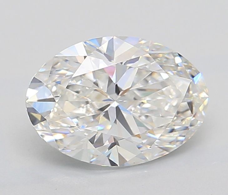 2.0 Carat Oval Lab Diamond with  Cut Diamond in 14KT  view 1
