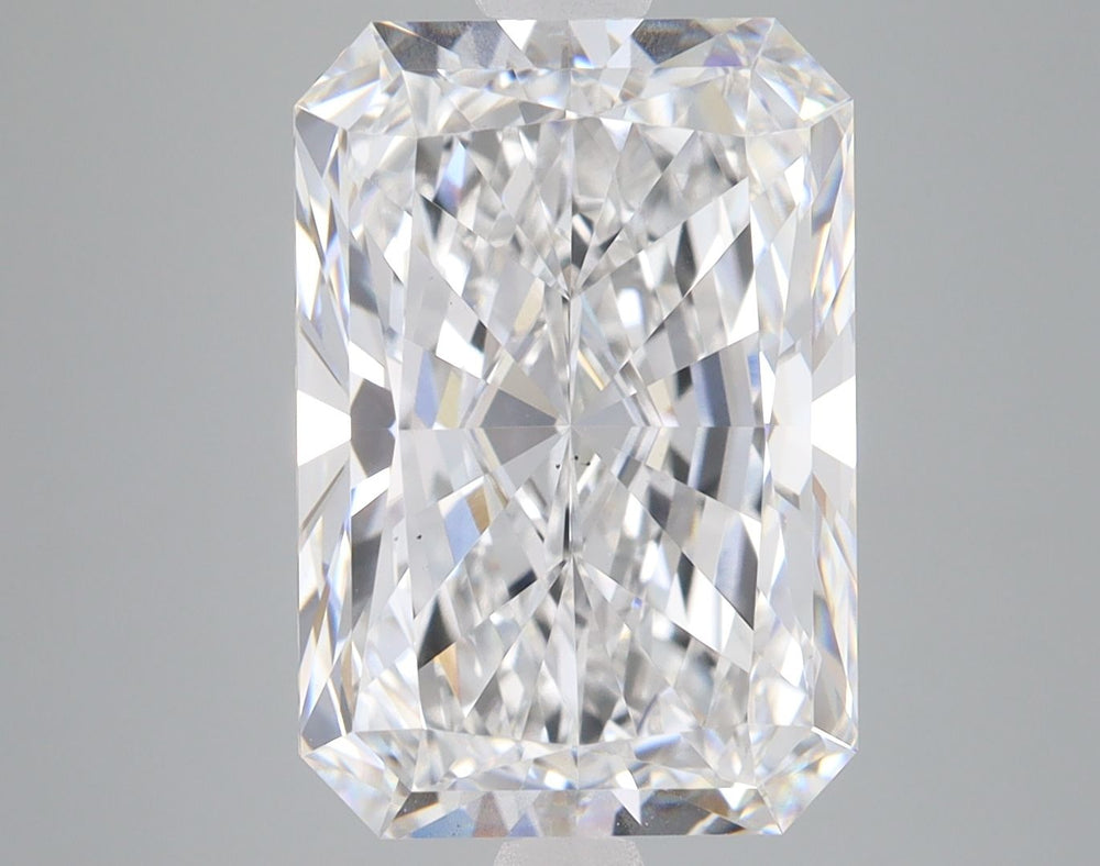 7.57 Carat Radiant Lab Diamond with  Cut Diamond in 14KT  view 1
