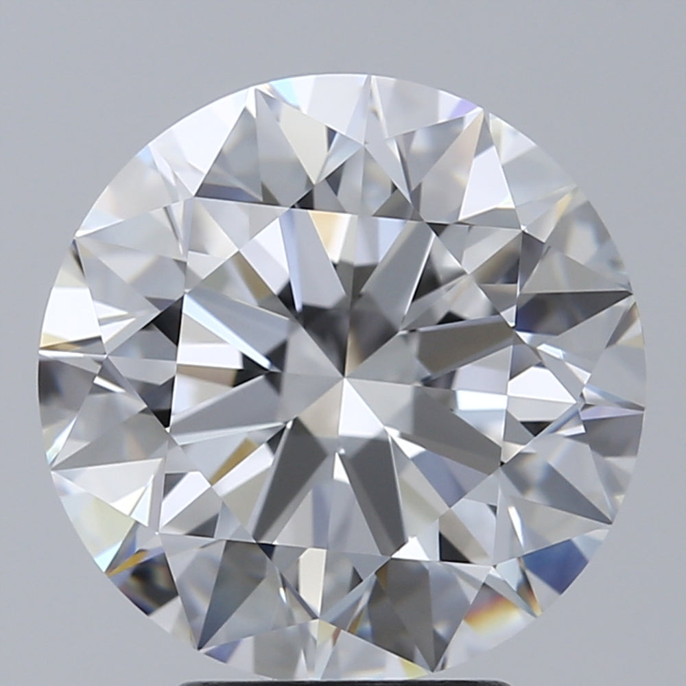 4.02 Carat Round Natural Diamond with  Cut Diamond in 14KT  view 1
