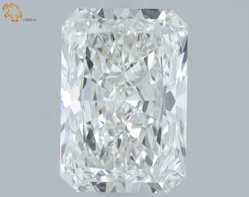 1.67 Carat Radiant Lab Diamond with  Cut Diamond in 14KT  view 1

