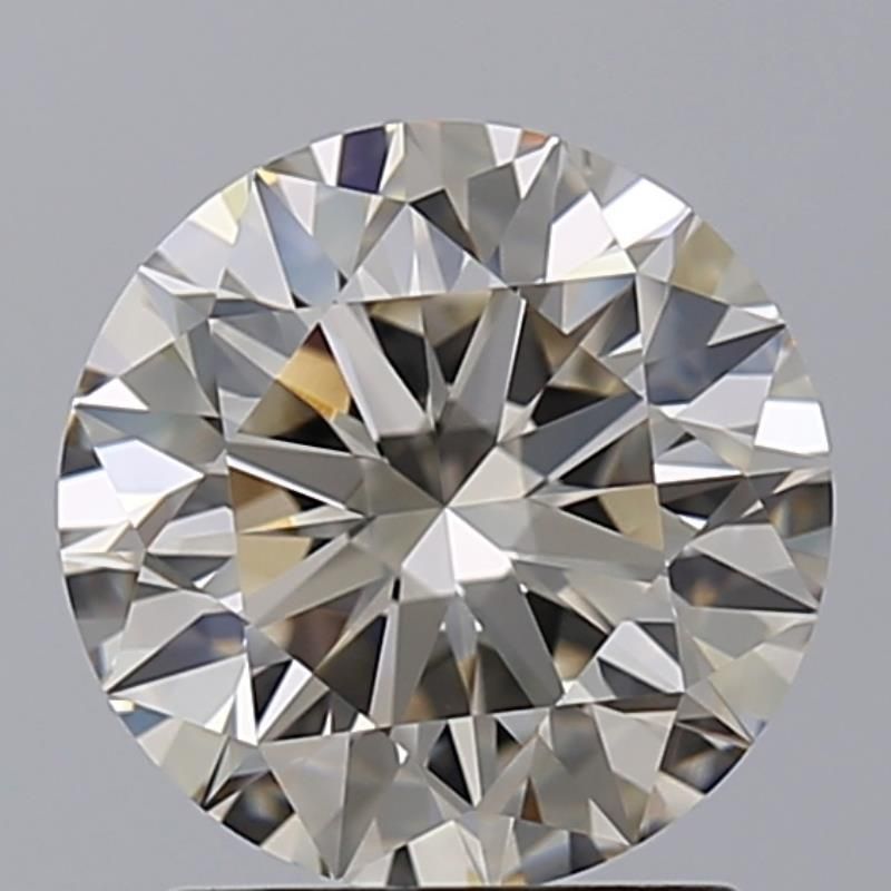 2.01 Carat Round Natural Diamond with  Cut Diamond in 14KT  view 1
