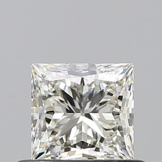 0.5 Carat Princess Natural Diamond with  Cut Diamond in 14KT  view 1

