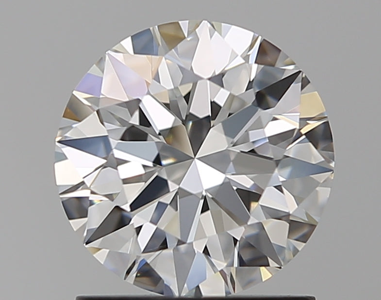1.27 Carat Round Natural Diamond with  Cut Diamond in 14KT  view 1
