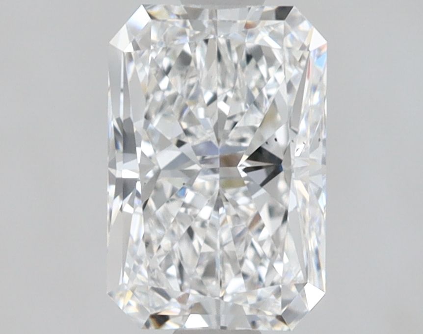 1.05 Carat Radiant Lab Diamond with  Cut Diamond in 14KT  view 1
