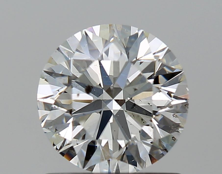1.09 Carat Round Natural Diamond with  Cut Diamond in 14KT  view 1
