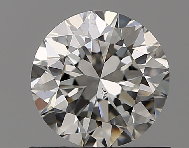 0.8 Carat Round Natural Diamond with  Cut Diamond in 14KT  view 1
