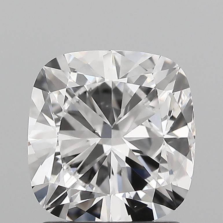 1.51 Carat Cushion Lab Diamond with  Cut Diamond in 14KT  view 1
