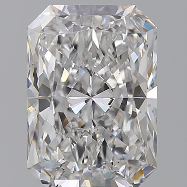 4.02 Carat Radiant Lab Diamond with  Cut Diamond in 14KT  view 1
