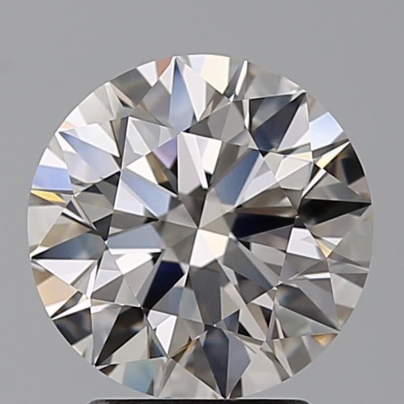 2.7 Carat Round Natural Diamond with  Cut Diamond in 14KT  view 1
