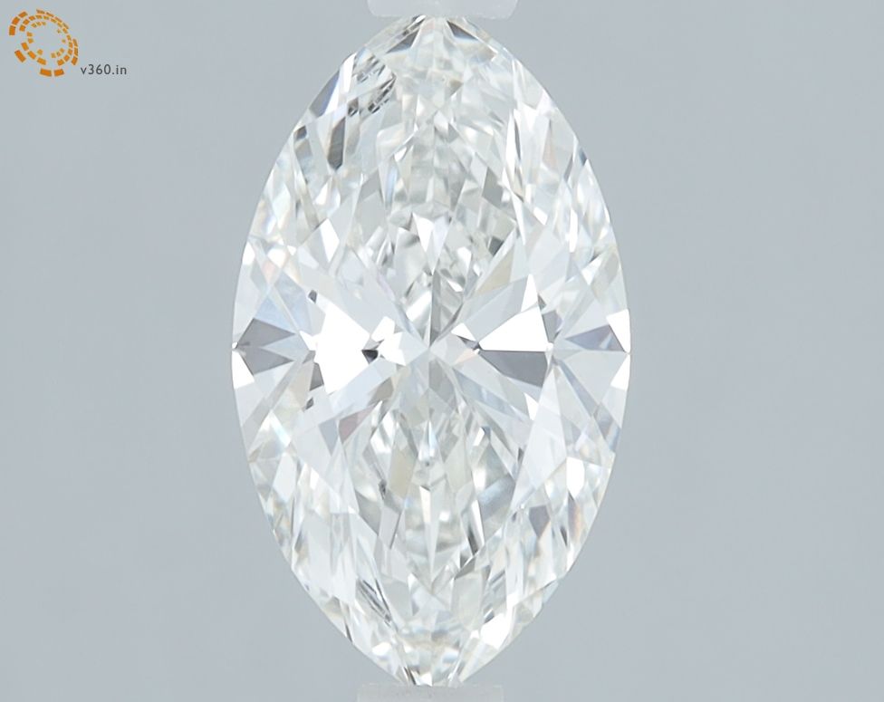 1.02 Carat Marquise Lab Diamond with  Cut Diamond in 14KT  view 1
