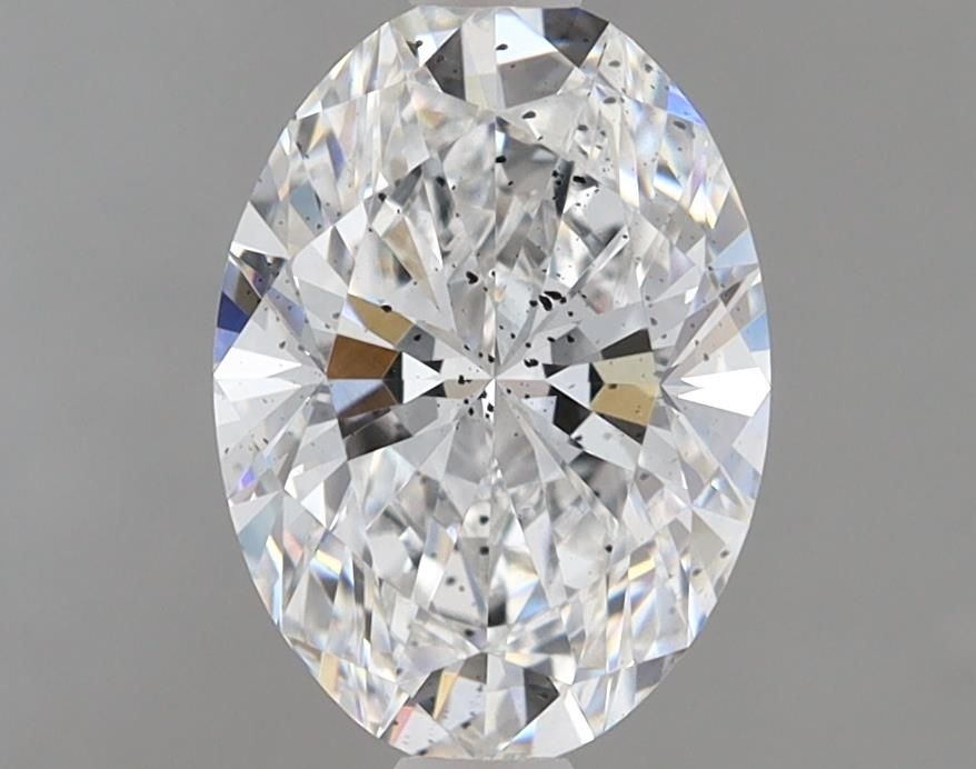 1.78 Carat Oval Lab Diamond with  Cut Diamond in 14KT  view 1
