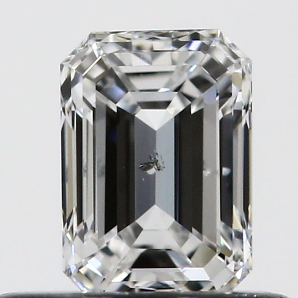 0.4 Carat Emerald Natural Diamond with  Cut Diamond in 14KT  view 1
