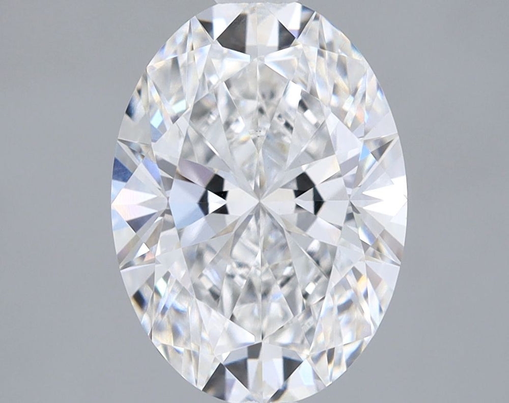 2.09 Carat Oval Lab Diamond with  Cut Diamond in 14KT  view 1
