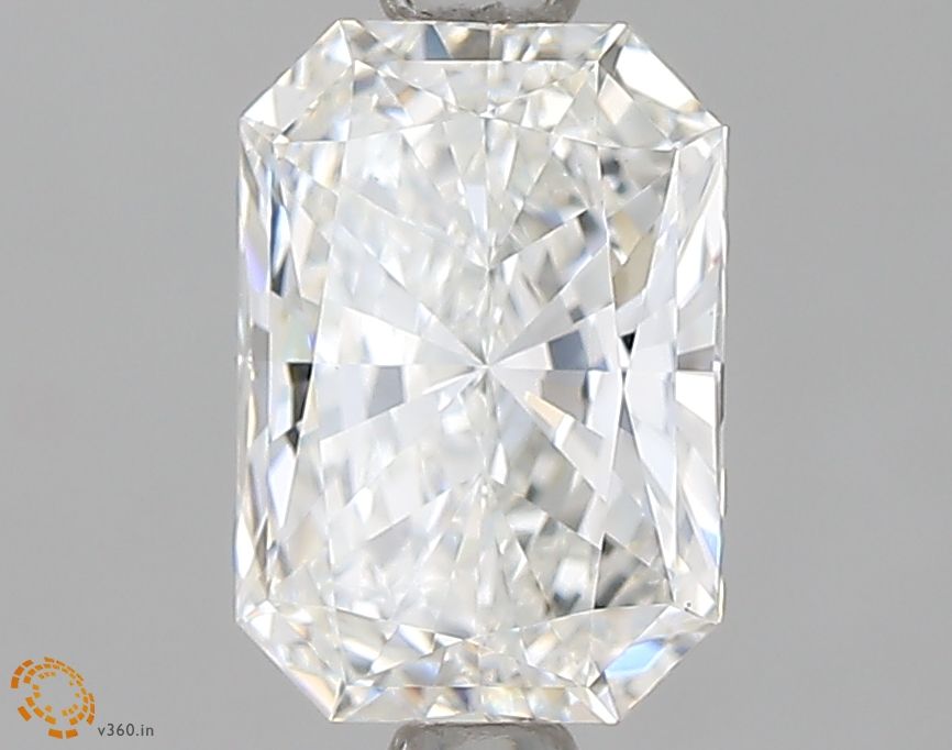 1.05 Carat Radiant Lab Diamond with  Cut Diamond in 14KT  view 1
