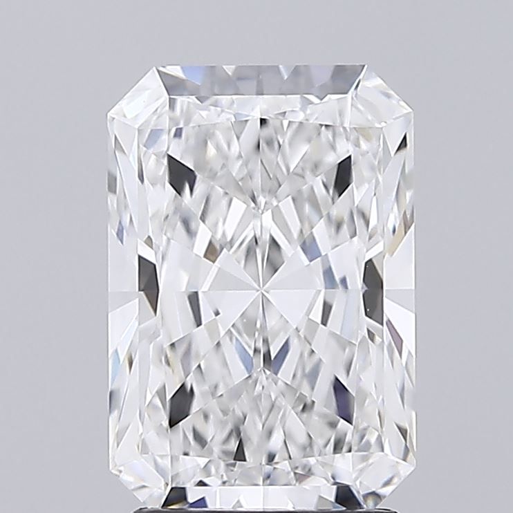 2.38 Carat Radiant Lab Diamond with  Cut Diamond in 14KT  view 1
