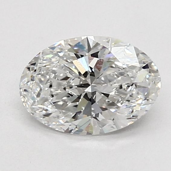 1.05 Carat Oval Lab Diamond with  Cut Diamond in 14KT  view 1
